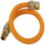 Gas Connector, 5/8" OD x 1/2" ID, 18" Long