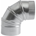 90 Degree Elbow, Adjustable, 16" Dia, 28 Ga