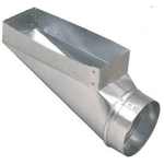 Register Boot, Center-End, 90 Deg, #202R, 12 x 4 x 8"