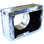 Register Box 4" Tall w/ Snap Rail Flange, #641, 12 x 12 x 8"